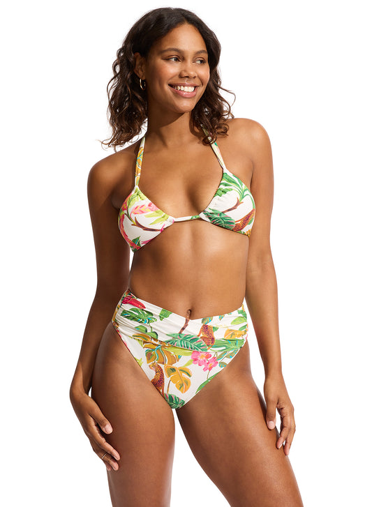 Tropica [Drawstring Halter Bralette]
