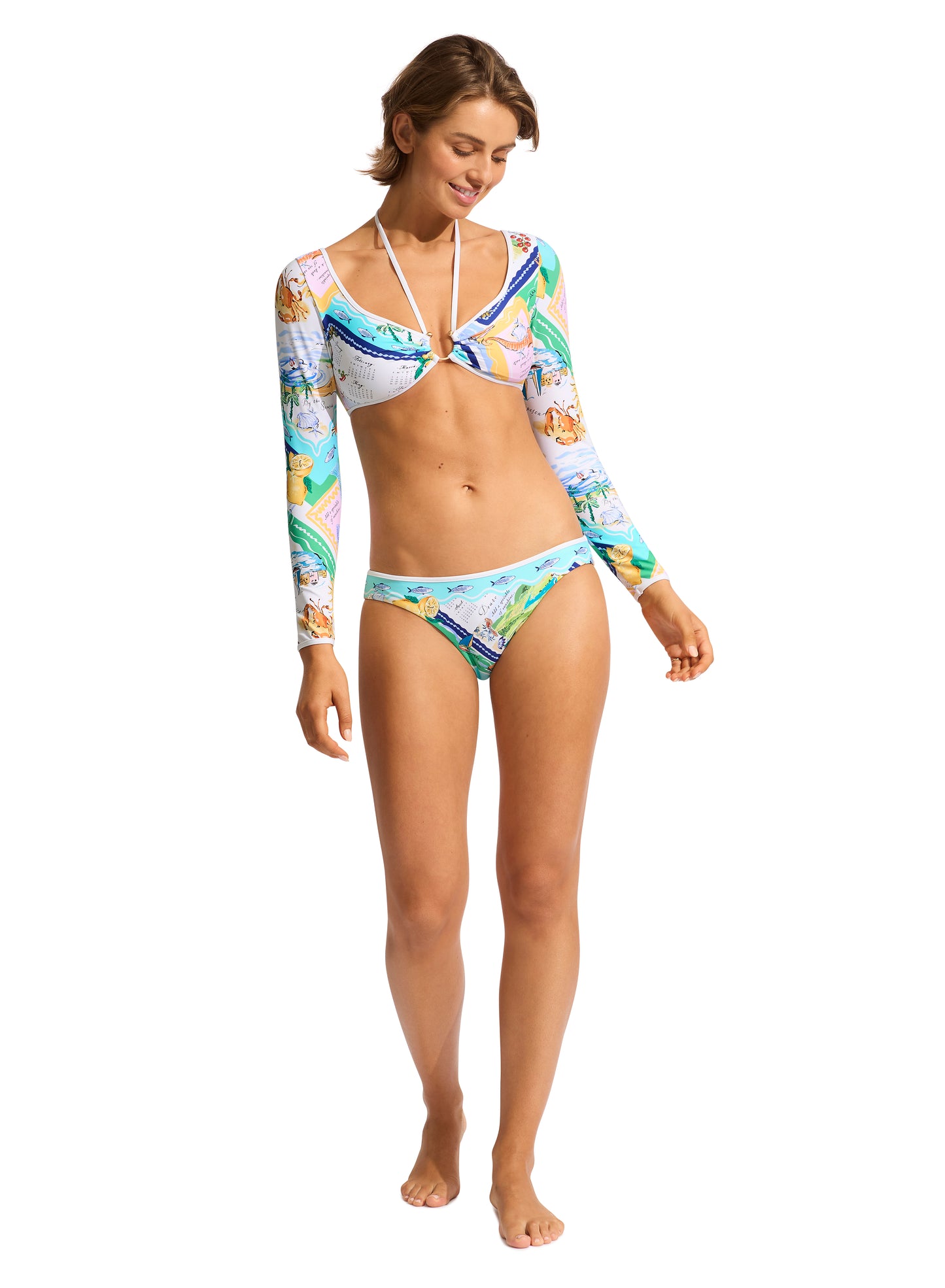 Wish You Were Here [Ring Fri Long Sleeve Crop / Hipster Pant]